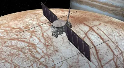 Художественное представление миссии у Европы. Источник изображений: NASA