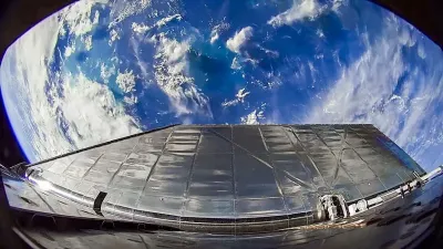 кадры пятого полёта Starship