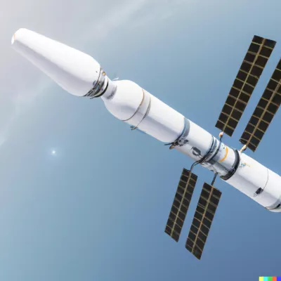 DALL·E 2023-10-19 20.32.49 - SpaceX тайно планирует создать констелляцию спутников в W-диапазоне.webp